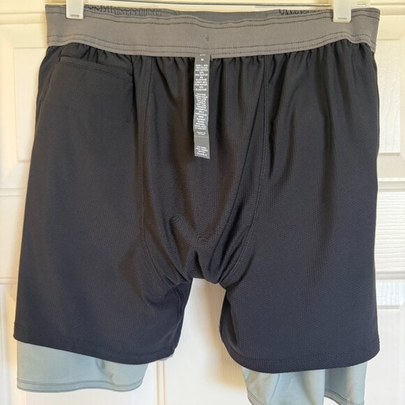 Vuori Men's Trail Short Shale/Neptune Stripe M - Picture 3 of 3